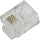 LogiLink rj11 Stecker fr Flachbandkabel, ungeschirmt