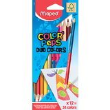 Maped dreikant-buntstift COLOR'PEPS DUO, 12er Kartonetui