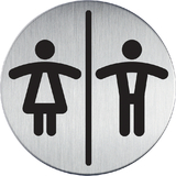DURABLE piktogramm "WC damen & Herren", Durchmesser: 83 mm