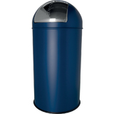 helit metall-abfalleimer "the dome", 50 Liter, blau