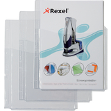 REXEL Prospekthlle mit Faltentasche, A4, PVC, 0,18 mm