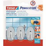 tesa powerstrips Haken small Oval, chrom