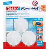 tesa powerstrips Haken small Rund, wei