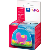 FIMO Schneekugel, oval, Mae: (B)70 x (T)52 x (H)55 mm