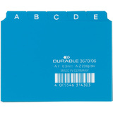 DURABLE karteiregister A - Z, PP, a7 quer, blau, 25-teilig
