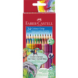 FABER-CASTELL dreikant-buntstifte Colour GRIP, 24er Etui