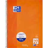 Oxford Collegeblock, din A4+, liniert, 80 Blatt, orange