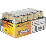 ANSMANN alkaline Batterie "X-Power",9V E-Block, 10er Display