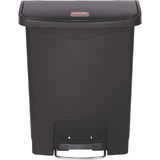 Rubbermaid tret-abfalleimer Slim Jim, 30 Liter, schwarz