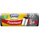 swirl Mlleimerbeutel, mit Fixierband, schwarz, 20 Liter