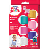 FIMO kids Modelliermasse-Set colour Pack "girlie", 6er Set