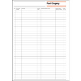 sigel formularbuch "Post-Eingang/Post-Ausgang", A4, 50 Blatt