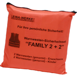 Leina Pannenwesten/Warnwesten-Set "Family 2+2", orange