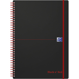 Oxford spiralbuch Office "Black n' Red", din A4, liniert, PP