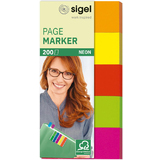 sigel haftmarker Neon, 50 x 20 mm, 200 Blatt