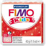 FIMO kids Modelliermasse, ofenhrtend, glitter-rot, 42 g