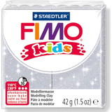 FIMO kids Modelliermasse, ofenhrtend, glitter-silber, 42 g