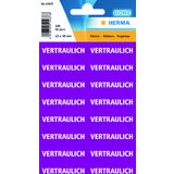 HERMA textetiketten "VERTRAULICH", 12 x 40 mm, lila / wei