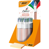 BIC druckkugelschreiber 4 colours Shine, 20er Display