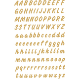 HERMA buchstaben-sticker A-Z, folie wetterfest, gold