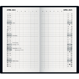 Glocken taschenkalender "Monatssichtkalender", 2025, schwarz