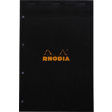 RHODIA notizblock No. 20, din A4+, kariert, schwarz