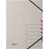 PAGNA ordnungsmappe "Easy Grey", A4, 7 Fcher, grau / lila