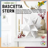 folia Faltbltter Bascetta-Stern, 200 x 200 mm, wei