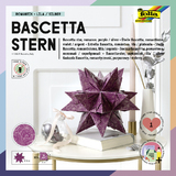 folia Faltbltter Bascetta-Stern, lila / bedruckt