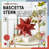 folia Faltbltter Bascetta-Stern, rot / bedruckt