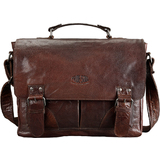 PRIDE&SOUL Umhngetasche "Business bag L", Leder, braun