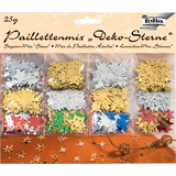 folia Paillettenmix/Streuschmuck "Deko-Sterne", sortiert