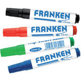 FRANKEN flipchart Marker, Strichstrke: 2-6 mm, 4er Etui