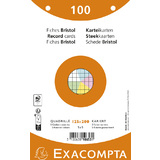 EXACOMPTA Karteikarten, 125 x 200 mm, kariert, farbig