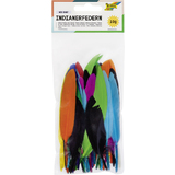 folia Indianerfedern, 10 g, farbig sortiert