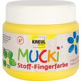 KREUL stoff-fingerfarbe "MUCKI", gelb, 150 ml