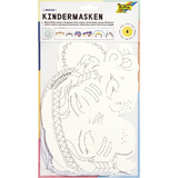 folia kindermasken "Themen", aus Pappe, 6 motive sortiert