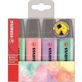 STABILO textmarker BOSS original Pastel, 4er PET-Etui