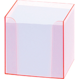 folia zettelbox "Luxbox" mit Leuchtkanten, pink, bestckt