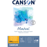 CANSON aquarellblock "Montval", 160 x 284 mm, 300 g/qm