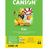 CANSON zeichenblock Kids, din A3, 90 g/qm, 30 Blatt