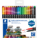 STAEDTLER doppel-fasermaler permanent, 36er Etui