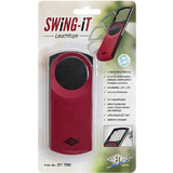 WEDO rechtecklupe SWING-IT mit LED-Beleuchtung, rot-metallic