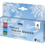 KREUL kreidemarker Chalky, Medium, 4er-Set Fensterdeko