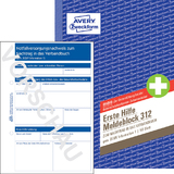 AVERY zweckform Erste hilfe Meldeblock 312, din A5, 50 Blatt