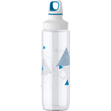 emsa trinkflasche TRITAN ADULT, 0,7 Liter, geometry blau