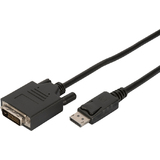 DIGITUS Adapterkabel, displayport - DVI-D, 2,0 m, schwarz