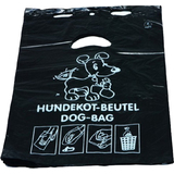 Hundekotbeutel, aus HDPE-Folie, 3 Liter, schwarz