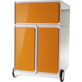 PAPERFLOW rollcontainer easyBox, 1 Schub, wei / orange