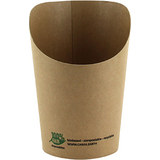 PAPSTAR wrap-cup "pure", rund, 230 ml, braun